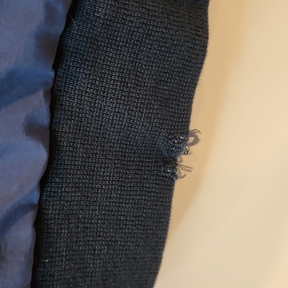 Vintage LL Bean Men’s Warm Up Bomber Jacket Fleece Lined USA Made Blue Mens XL - Picture 6 of 13